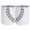 10 oz. White Stainless Steel Short Tumbler Thumbnail
