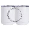 10 oz. White Stainless Steel Short Tumbler Thumbnail