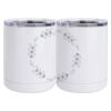 10 oz. White Stainless Steel Short Tumbler Thumbnail