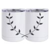 10 oz. White Stainless Steel Short Tumbler Thumbnail