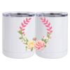 10 oz. White Stainless Steel Short Tumbler Thumbnail
