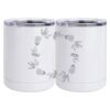 10 oz. White Stainless Steel Short Tumbler Thumbnail