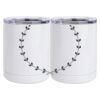 10 oz. White Stainless Steel Short Tumbler Thumbnail