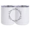 10 oz. White Stainless Steel Short Tumbler Thumbnail