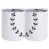 10 oz. White Stainless Steel Short Tumbler Thumbnail