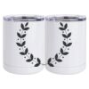 10 oz. White Stainless Steel Short Tumbler Thumbnail