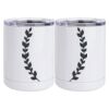 10 oz. White Stainless Steel Short Tumbler Thumbnail