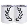 10 oz. White Stainless Steel Short Tumbler Thumbnail