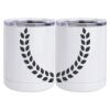 10 oz. White Stainless Steel Short Tumbler Thumbnail
