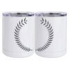 10 oz. White Stainless Steel Short Tumbler Thumbnail