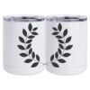 10 oz. White Stainless Steel Short Tumbler Thumbnail