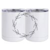 10 oz. White Stainless Steel Short Tumbler Thumbnail
