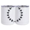 10 oz. White Stainless Steel Short Tumbler Thumbnail