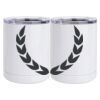 10 oz. White Stainless Steel Short Tumbler Thumbnail