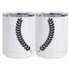 10 oz. White Stainless Steel Short Tumbler Thumbnail