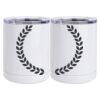 10 oz. White Stainless Steel Short Tumbler Thumbnail
