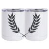 10 oz. White Stainless Steel Short Tumbler Thumbnail