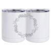 10 oz. White Stainless Steel Short Tumbler Thumbnail