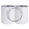 10 oz. White Stainless Steel Short Tumbler Thumbnail