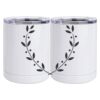 10 oz. White Stainless Steel Short Tumbler Thumbnail