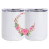 10 oz. White Stainless Steel Short Tumbler Thumbnail