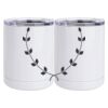 10 oz. White Stainless Steel Short Tumbler Thumbnail