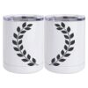 10 oz. White Stainless Steel Short Tumbler Thumbnail