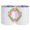 10 oz. White Stainless Steel Short Tumbler Thumbnail