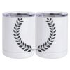 10 oz. White Stainless Steel Short Tumbler Thumbnail