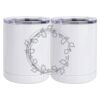 10 oz. White Stainless Steel Short Tumbler Thumbnail