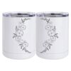 10 oz. White Stainless Steel Short Tumbler Thumbnail