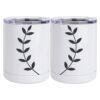 10 oz. White Stainless Steel Short Tumbler Thumbnail