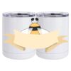 10 oz. White Stainless Steel Short Tumbler Thumbnail