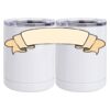 10 oz. White Stainless Steel Short Tumbler Thumbnail