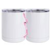 10 oz. White Stainless Steel Short Tumbler Thumbnail