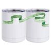 10 oz. White Stainless Steel Short Tumbler Thumbnail