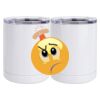10 oz. White Stainless Steel Short Tumbler Thumbnail