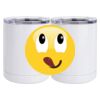 10 oz. White Stainless Steel Short Tumbler Thumbnail