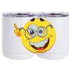10 oz. White Stainless Steel Short Tumbler Thumbnail