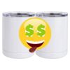 10 oz. White Stainless Steel Short Tumbler Thumbnail
