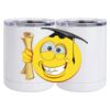 10 oz. White Stainless Steel Short Tumbler Thumbnail
