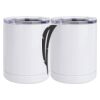 10 oz. White Stainless Steel Short Tumbler Thumbnail