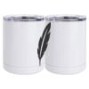 10 oz. White Stainless Steel Short Tumbler Thumbnail
