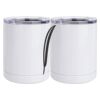 10 oz. White Stainless Steel Short Tumbler Thumbnail