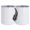 10 oz. White Stainless Steel Short Tumbler Thumbnail