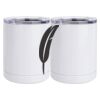 10 oz. White Stainless Steel Short Tumbler Thumbnail