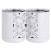 10 oz. White Stainless Steel Short Tumbler Thumbnail