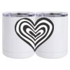 10 oz. White Stainless Steel Short Tumbler Thumbnail