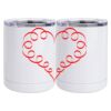 10 oz. White Stainless Steel Short Tumbler Thumbnail
