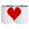 10 oz. White Stainless Steel Short Tumbler Thumbnail